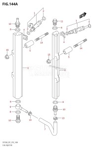 DF350A From 35001F-710001 (E01)  2017 drawing FUEL INJECTOR (E01)