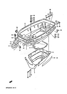 DT65 From 06502-705017 ()  1987 drawing LOWER COVER