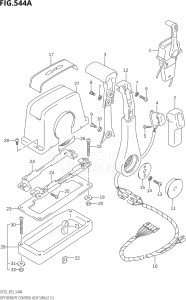 02503F-110001 (2011) 25hp E03-USA (DF25  DF25R) DF25 drawing OPT:REMOTE CONTROL ASSY SINGLE (1)