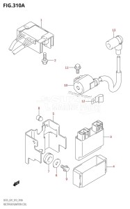 DF25 From 02503F-310001 (E01)  2013 drawing RECTIFIER /​ IGNITION COIL (DF25:E01)