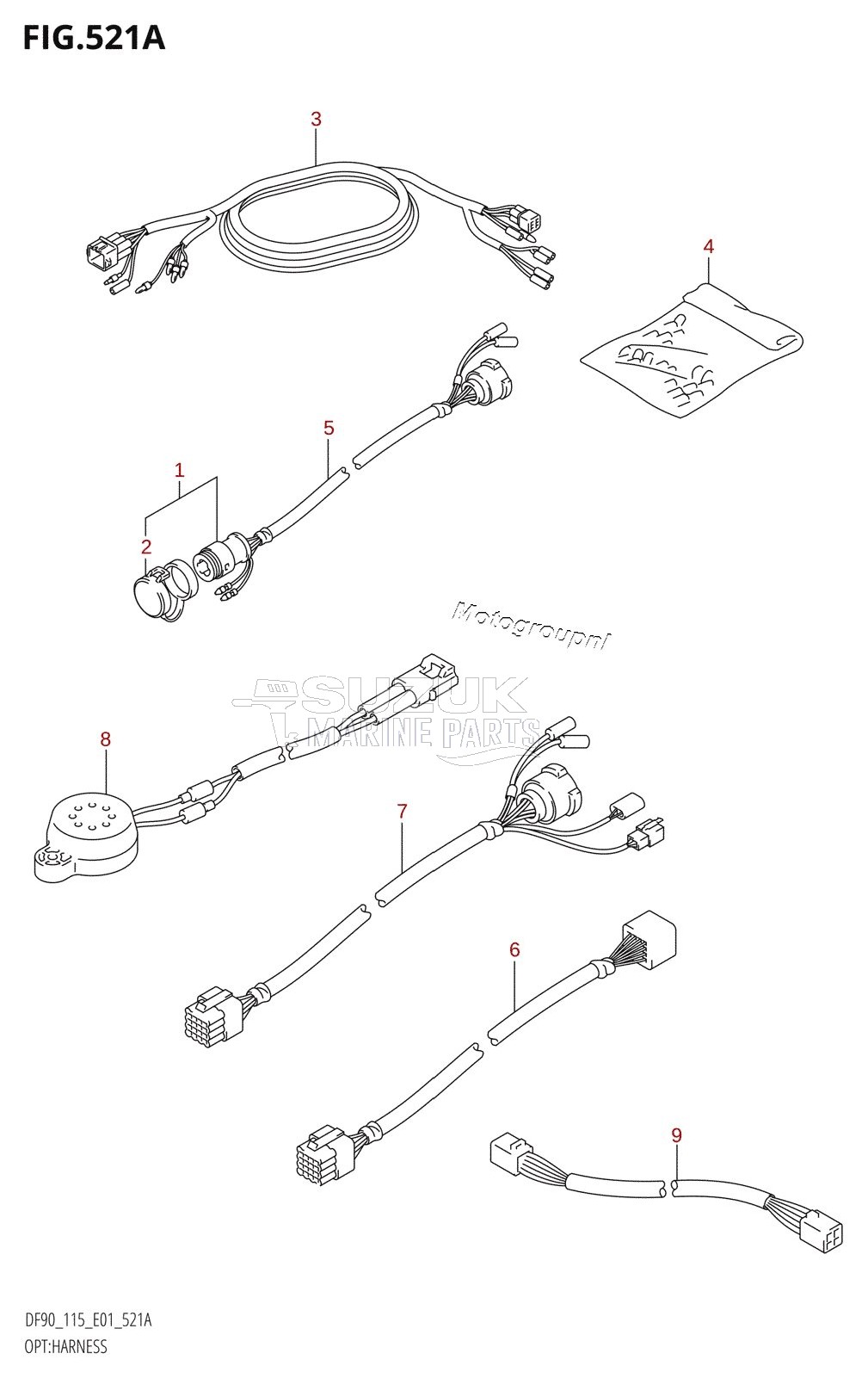 OPT:HARNESS (K1,K2,K3,K4,K5,K6,K7)