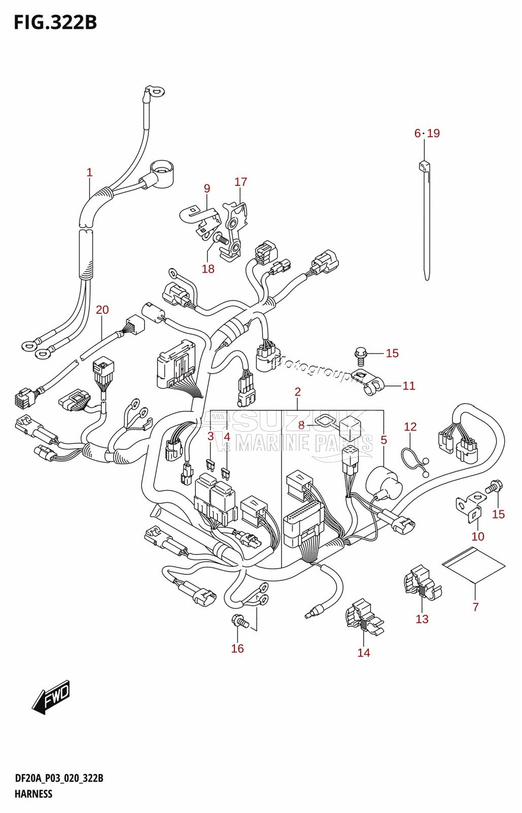 HARNESS (DF9.9BT,DF20AT)