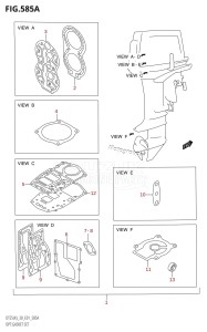 DT30 From 03001-421001 ()  2004 drawing OPT:GASKET SET