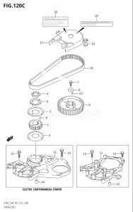 00994F-210001 (2012) 9.9hp P01-Gen. Export 1 (DF9.9A  DF9.9AR) DF9.9A drawing TIMING BELT (DF9.9A:P01)