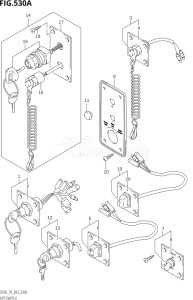 06001F-971001 (1999) 60hp E03-USA (DF60THX) DF60 drawing OPT:SWITCH (W,X,Y,K1,K2,K3,K4)