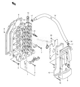 DF115TL From 115001F-371001 ()  2003 drawing CYLINDER HEAD