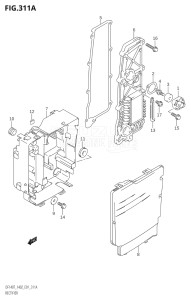 14001Z-251001 (2002) 140hp E01-Gen. Export 1 (DF140ZK2) DF140 drawing RECTIFIER