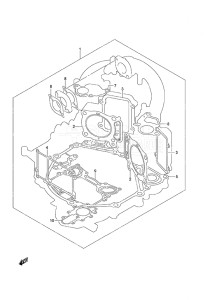 Outboard DF 25 V-Twin drawing Gasket Set