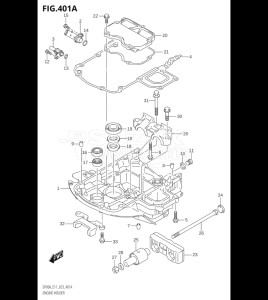 07501F-340001 (2023) 75hp E03-USA (DF75AT) DF75A drawing ENGINE HOLDER