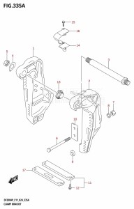 DF200AP From 20003P-440001 (E11 - E40)  2024 drawing CLAMP BRACKET