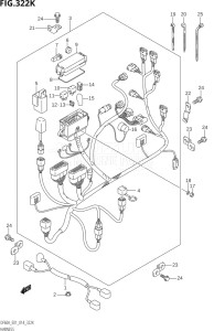 04003F-410001 (2014) 40hp E01-Gen. Export 1 (DF40A  DF40AQH  DF40ATH) DF40A drawing HARNESS (DF60AQH:E40)