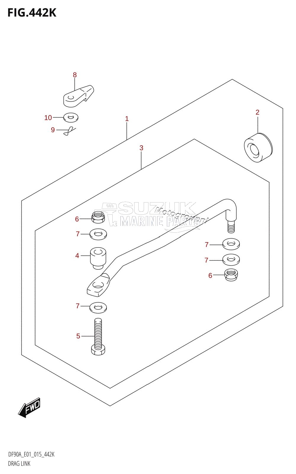 DRAG LINK (DF90ATH:E40)