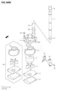 DF225T From 22503F-410001 (E01 E40)  2014 drawing WATER PUMP (DF200Z:E40)