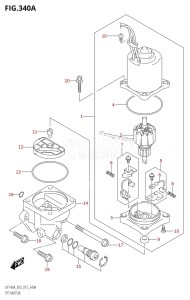 DF100A From 10003F-510001 (E03)  2015 drawing PTT MOTOR (DF100AT:E03)