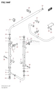 DF250T From 25004F-510001 (E03)  2015 drawing FUEL INJECTOR (DF250Z:E03)