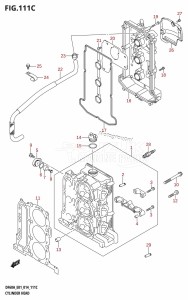 DF60A From 06003F-410001 (E01 E40)  2014 drawing CYLINDER HEAD (DF40ATH:E01)