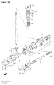 DF140A From 14003F-410001 (E03)  2014 drawing TRANSMISSION (DF115AT:E03)