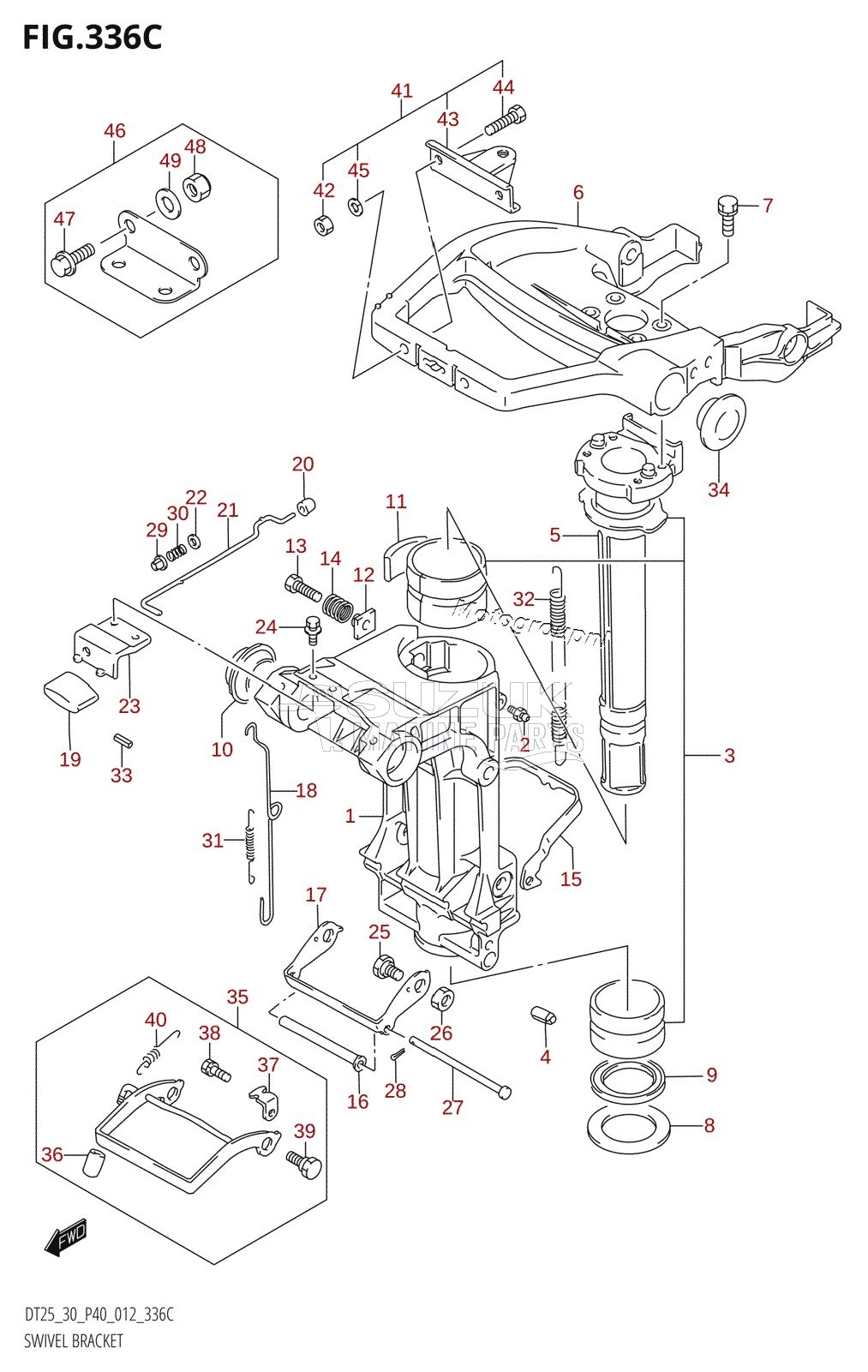 SWIVEL BRACKET (DT30R:P40)