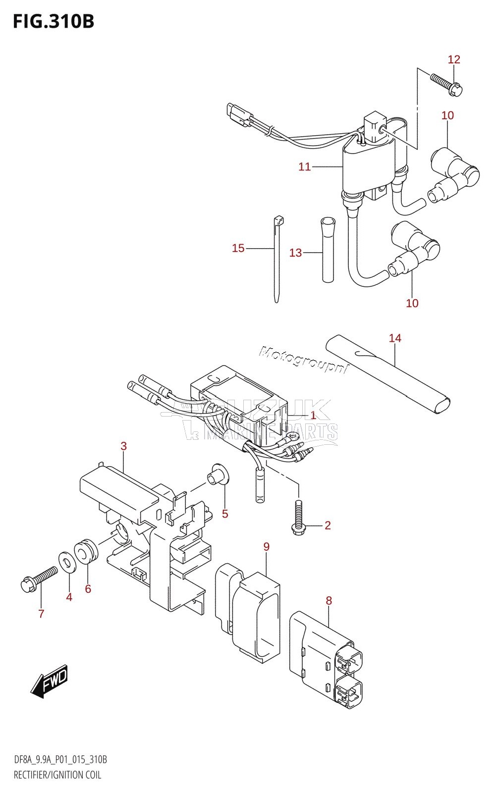 RECTIFIER /​ IGNITION COIL (DF8AR:P01)