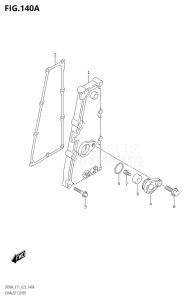 07003F-240001 (2022) 70hp E11 E40-Gen. Export 1-and 2 (DF70AT  DF70ATH  DF70ATH) DF70A drawing EXHAUST COVER