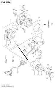 22503F-140001 (2021) 225hp E11 E40-Gen. Export 1-and 2 (DF225T) DF225T drawing OPT:CONCEALED REMOCON (1)