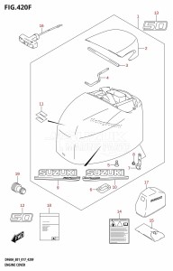 DF60A From 06002F-710001 (E01 E40)  2017 drawing ENGINE COVER (DF50ATH:E01)