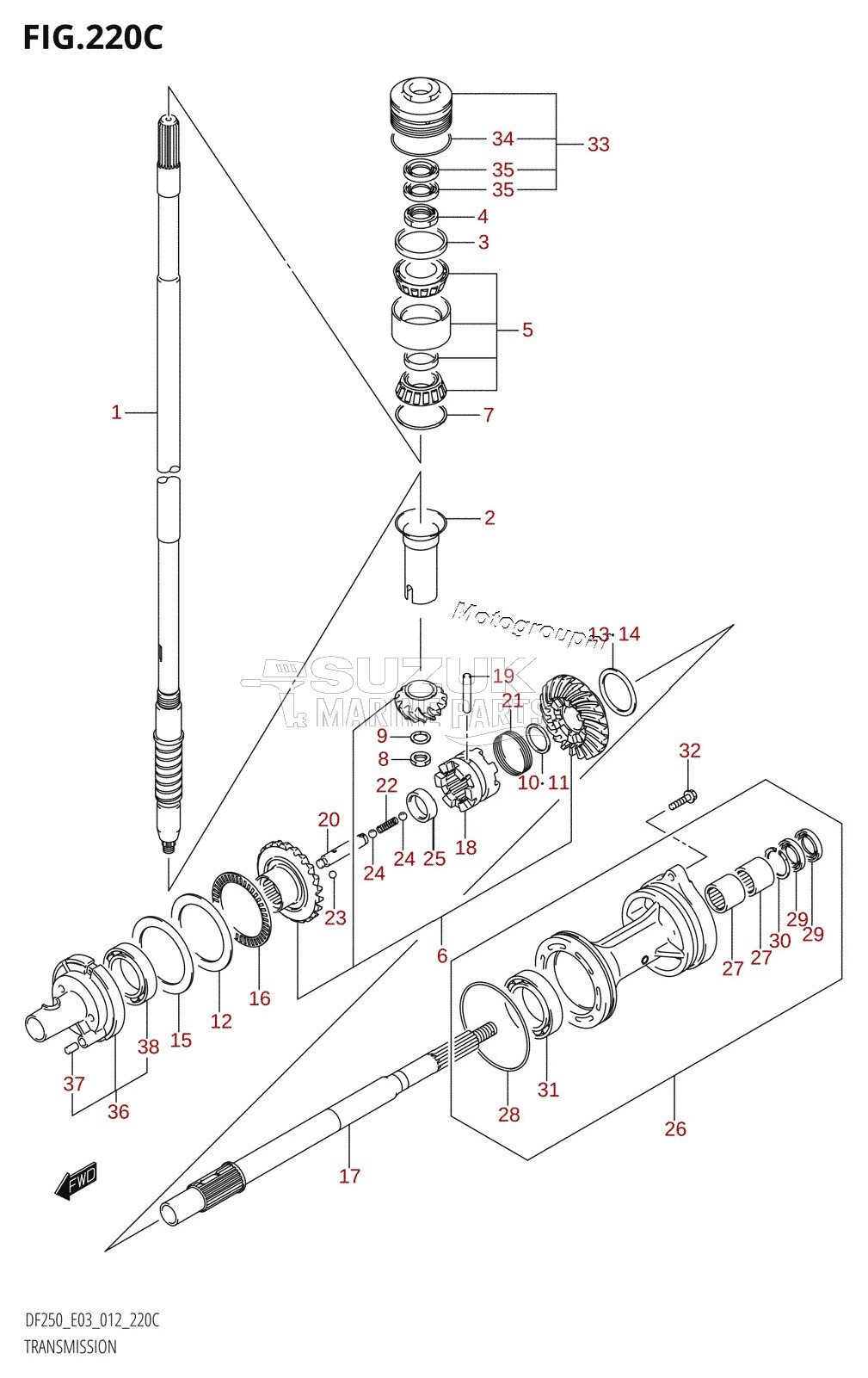 TRANSMISSION (DF225T:E03)