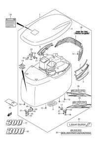 Outboard DF 300A drawing Engine Cover