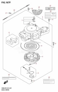 DF9.9B From 00995F-510001 (P01)  2005 drawing RECOIL STARTER (DF15ATH:P01)