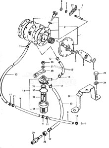 DT85 From 8501-100000 ()  1988 drawing FUEL PUMP