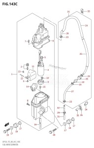 DF175Z From 17502Z-210001 (E03)  2012 drawing FUEL VAPOR SEPARATOR (DF175T:E03)