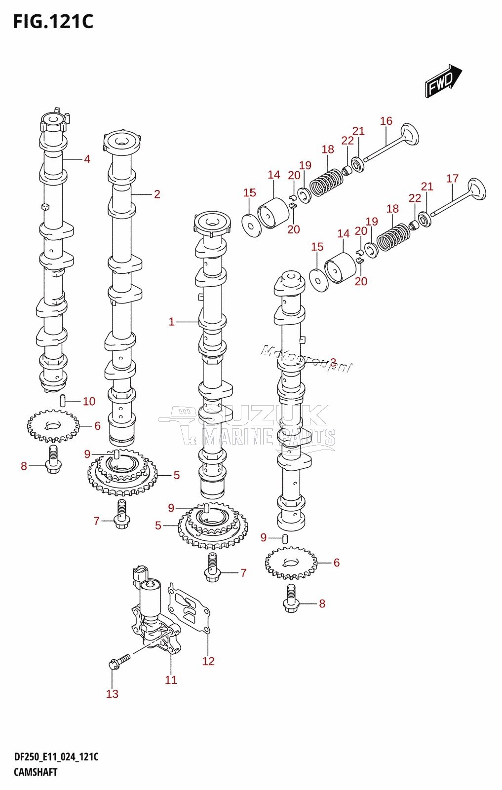 CAMSHAFT (DF250T,DF250Z)