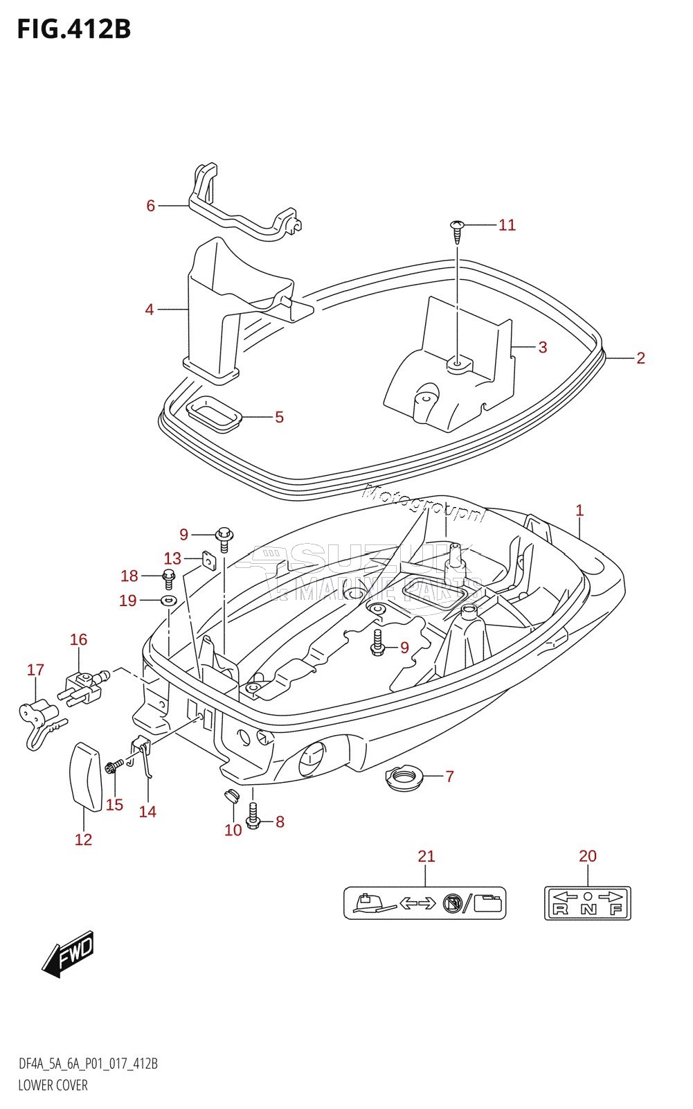 LOWER COVER (DF5A:P01)