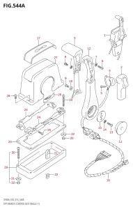 04003F-510001 (2005) 40hp E03-USA (DF40A) DF40A drawing OPT:REMOTE CONTROL ASSY SINGLE (1)