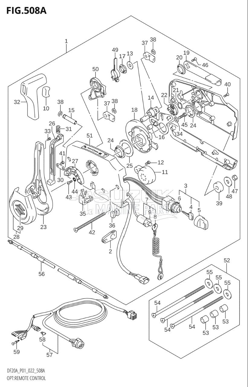 OPT:REMOTE CONTROL ((DF9.9B,DF15A,DF20A):(020,021))