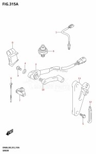 DF60A From 06002F-210001 (E03)  2012 drawing SENSOR (DF40A:E03)