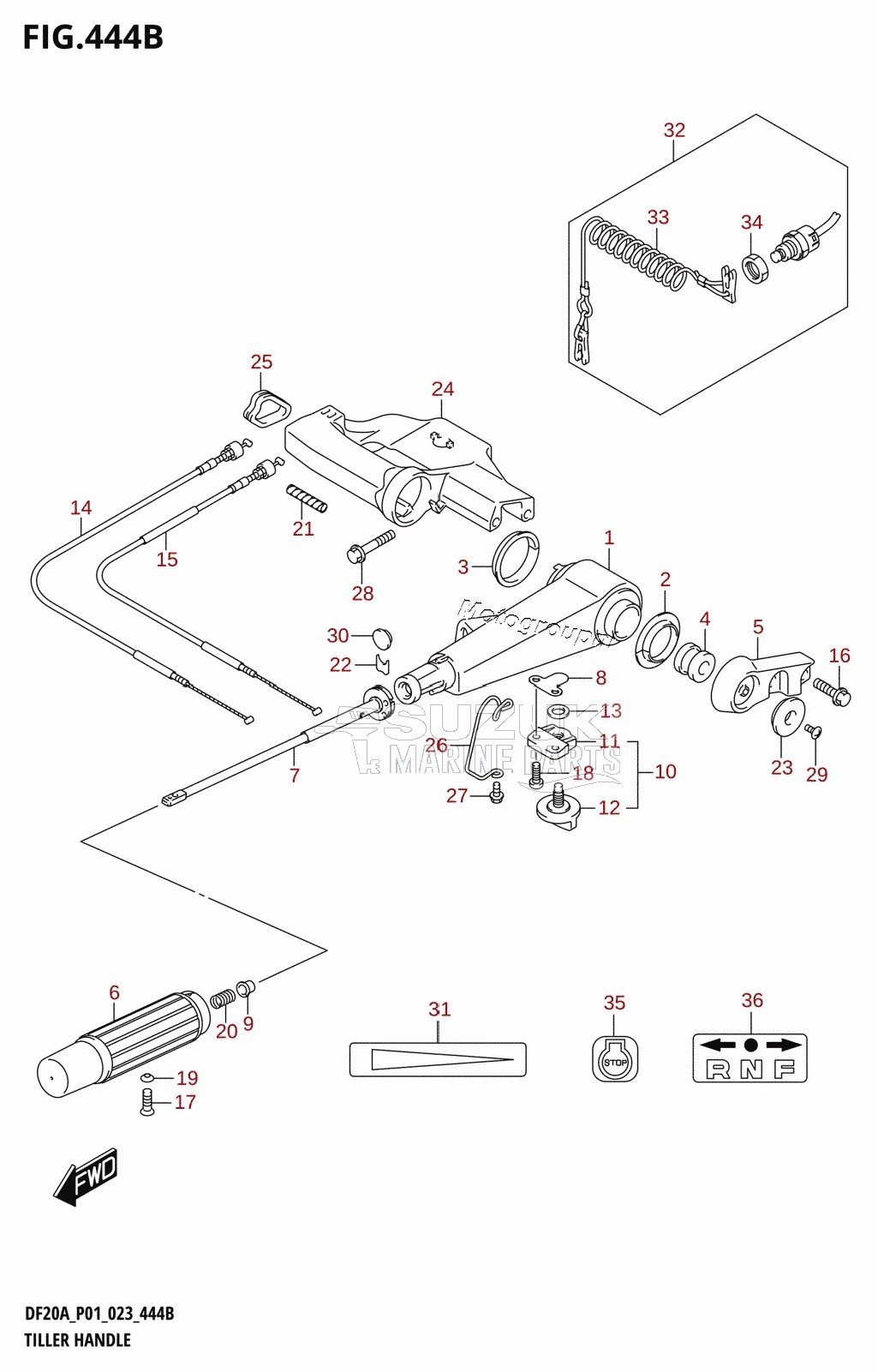 TILLER HANDLE (DF20A:P40)