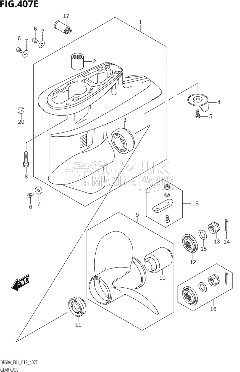 GEAR CASE (DF50ATH:E01)