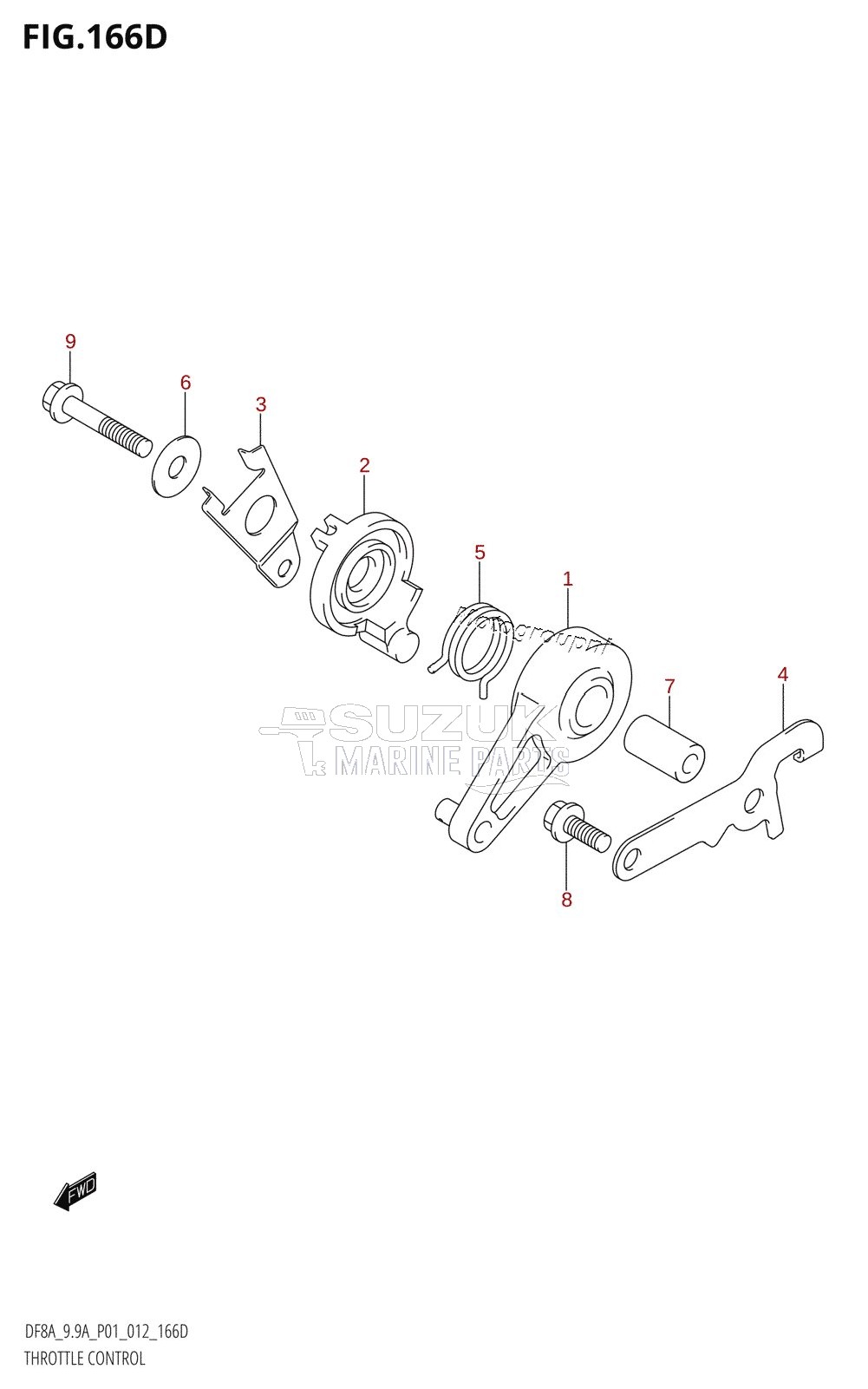 THROTTLE CONTROL (DF9.9AR:P01)