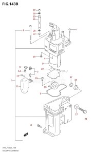 DF70 From 07001F-151001 (E03)  2001 drawing FUEL VAPOR SEPARATOR (X,Y)