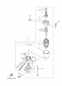 F50DET drawing STARTER-MOTOR