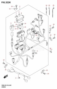 DF60A From 06003F-610001 (E01 E40)  2016 drawing HARNESS (DF60AQH:E40)