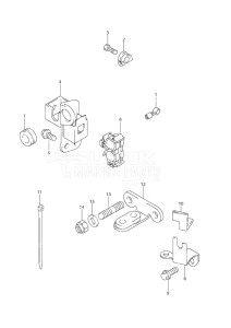 Outboard DF 9.9 drawing Remocon Cable Holder w/Power Tilt