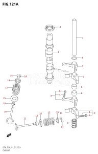 DF9.9A From 00994F-210001 (P01)  2012 drawing CAMSHAFT (DF8A:P01)