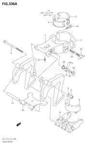 00252F-210001 (2012) 2.5hp P01-Gen. Export 1 (DF2.5) DF2.5 drawing SWIVEL BRACKET