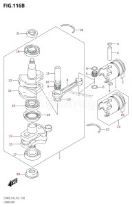 DT40 From 04005K-610001 ()  2016 drawing CRANKSHAFT (DT40W:P90)