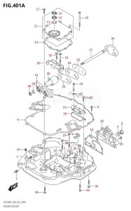 DF250 From 25005F-240001 (E40)  2022 drawing ENGINE HOLDER (020,021,022)