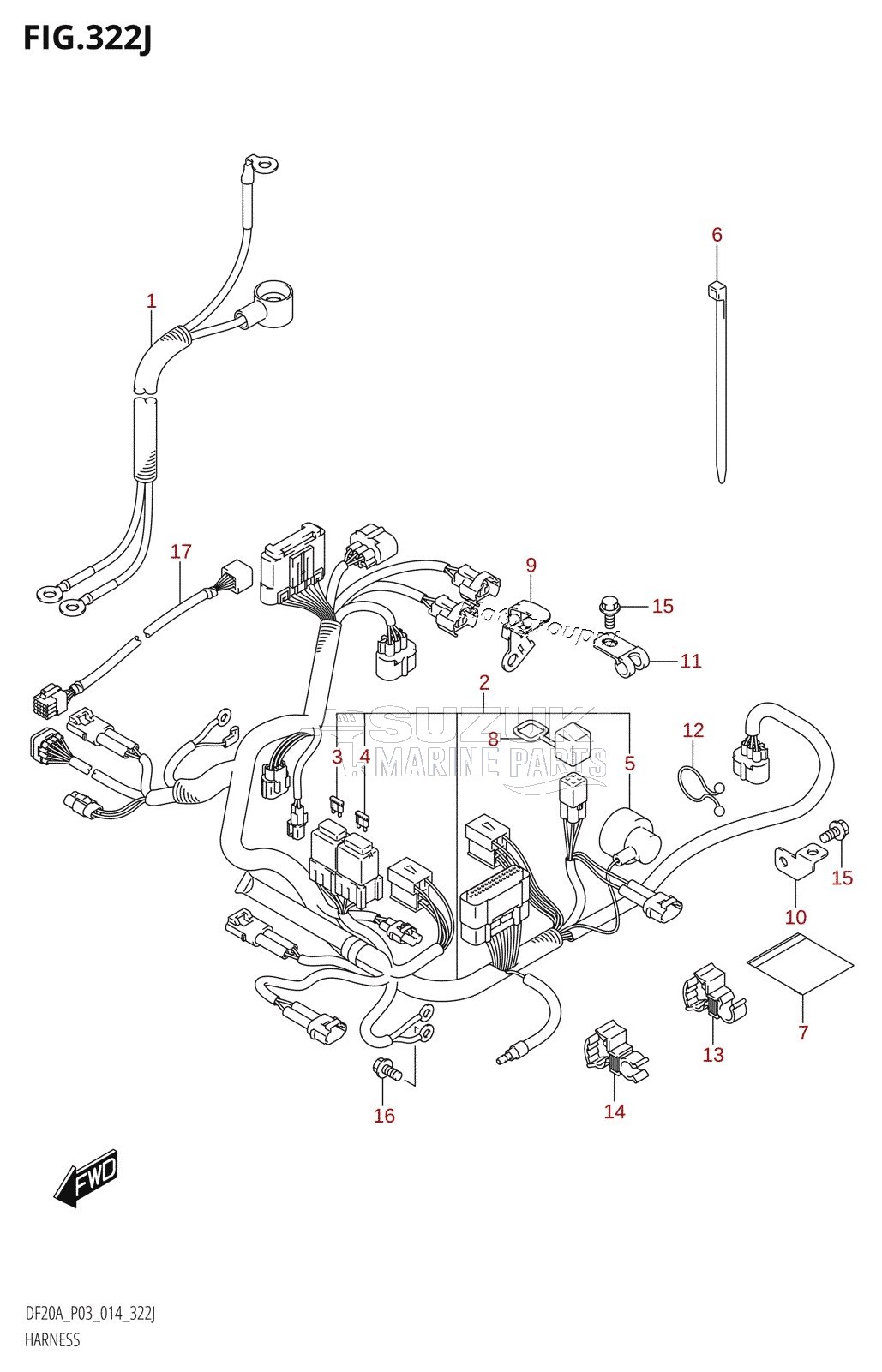 HARNESS (DF20AR:P03)