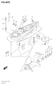 17502Z-710001 (2017) 175hp E03-USA (DF175Z) DF175Z drawing GEAR CASE (DF150ST:E03)