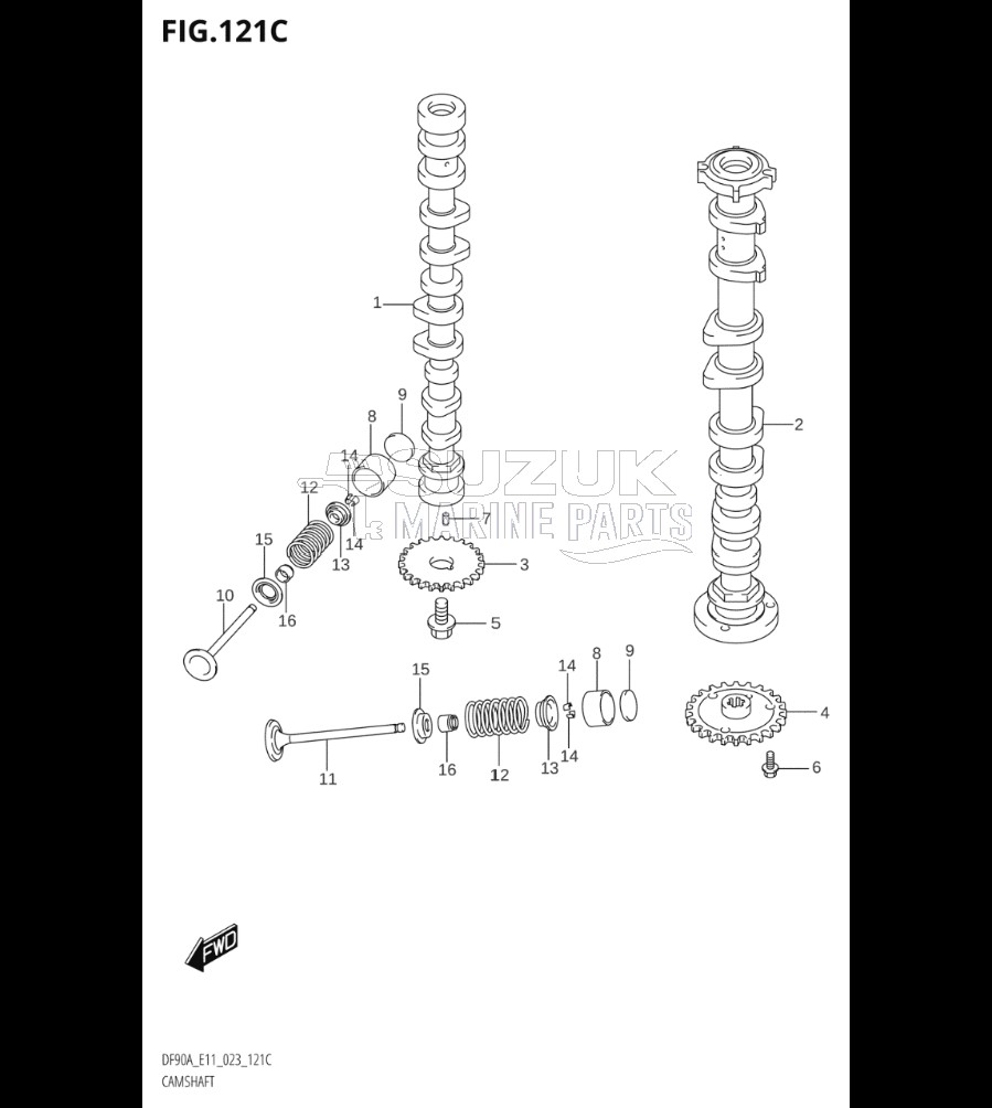 CAMSHAFT (DF90A,DF90ATH,DF90AWQH,DF100B)